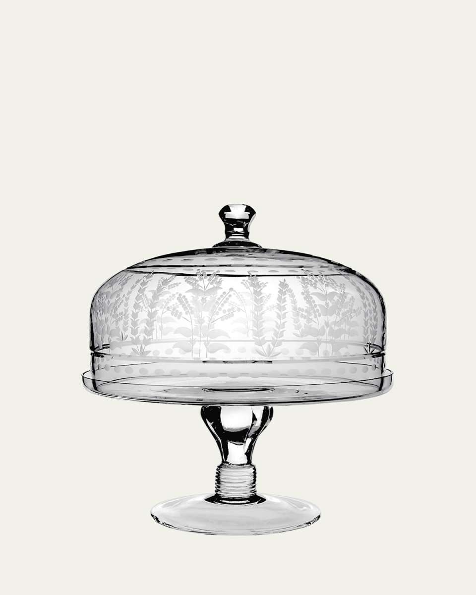 Portia 12" Cake Stand with Dome